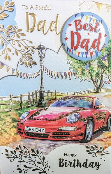 Dad Birthday - Badged Car