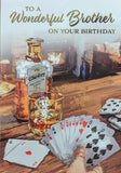 Brother Birthday - Whiskey & Cards