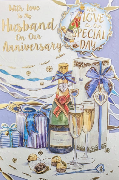 Husband Anniversary - Champagne & Chocolates