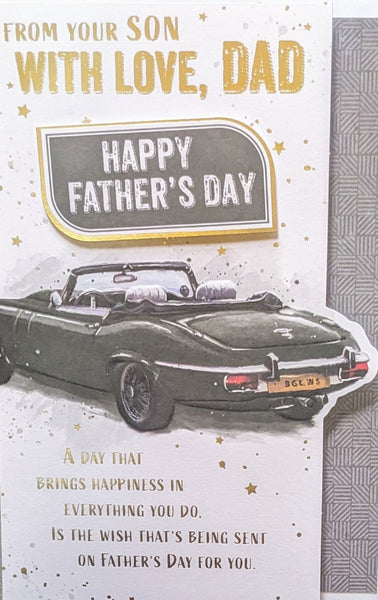 Father's Day Dad From Son - Traditional Car