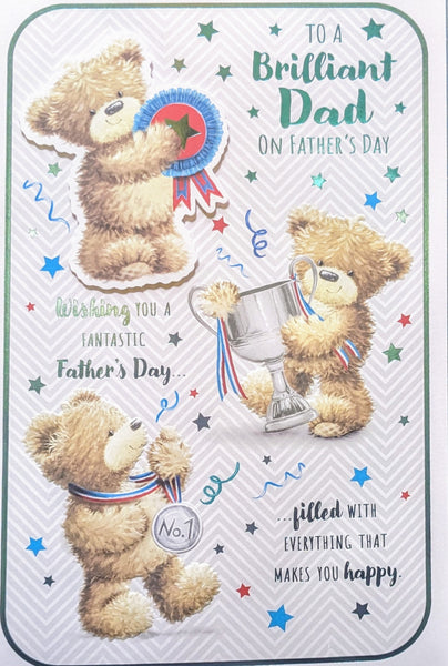 Father’s Day Dad - Large 8 Page Cute 3 Bears