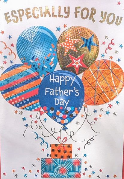 Father's Day Open - Orange & Blue Balloons