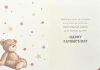 Father's Day Daddy From Little Girl - Cute Gold Sign