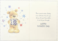 Father's Day Daddy From Little Girl - Cute Bear Writing