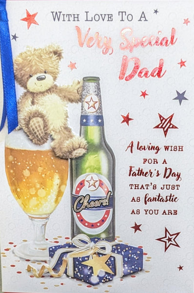 Father's Day Dad - Cute Bear With Beer