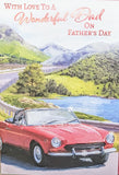 Father's Day Dad - Red Convertible