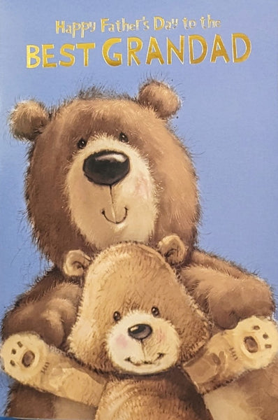 Father's Day Grandad - Cute Bears Hugging