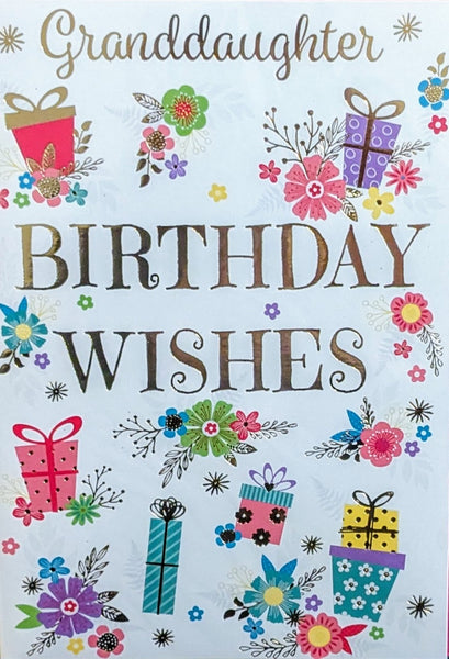 Granddaughter Birthday - Gift Boxes & Flowers