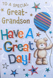 Great Grandson Birthday - Cute Great Day