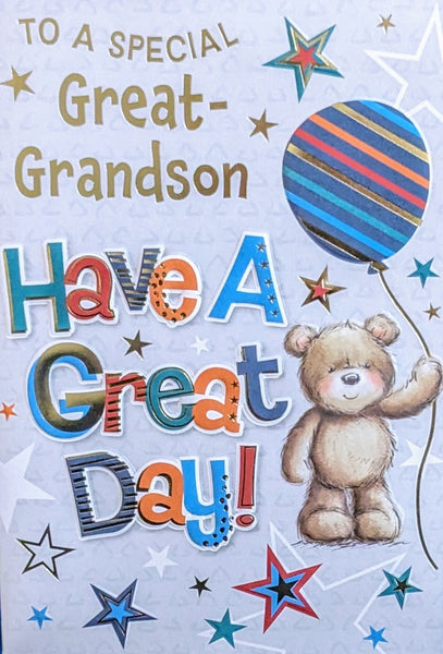 Great Grandson Birthday - Cute Great Day