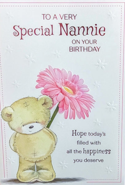 Nannie Birthday - Cute Pink Flower Special