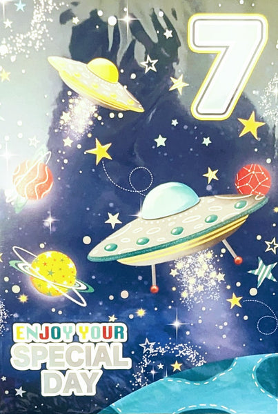 7 Boy Birthday - Alien Spaceship