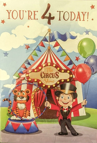 4 Boy Birthday - Circus