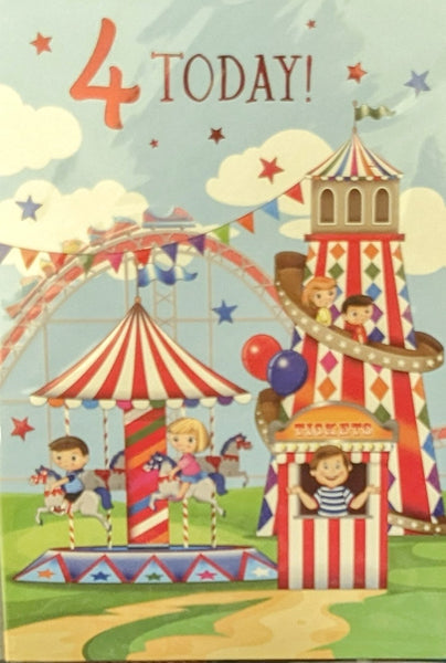 4 Boy Birthday - Fairground