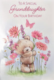 Granddaughter Birthday - Cute Flowers Special