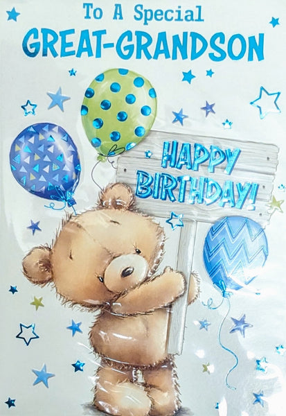 Great Grandson Birthday - Cute Happy Birthday Sign