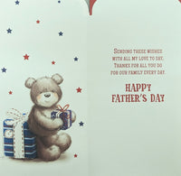 Father's Day Husband - Slim Cute Bear With Gift