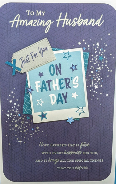 Father’s Day Husband - Large 8 Page Traditional Blue