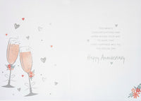 Your Anniversary - Pink Champagne Glasses