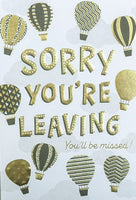 Sorry You're Leaving - Hot Air Balloons