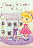 Open Female Birthday - Dolls House Happy Birthday