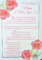 Grave Card Mum - Roses