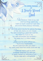 Grave Card Dad - Blue