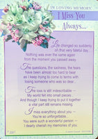 Grave Card I Miss You Always