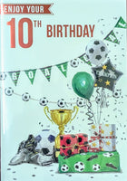 10 Boy Birthday - Football Goal Bunting