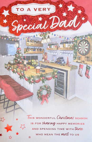 Dad Christmas - Traditional Bar & Dart Board