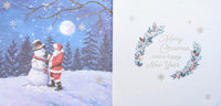 Box Of 10 Christmas Cards - Santa & Snowman