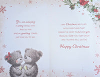 Husband Christmas - Large 8 Page Cute Grey Bears