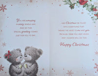 Wife Christmas - Large 8 Page Cute Grey Bears