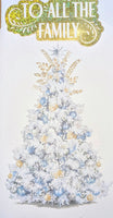 To All The Family Christmas - Slim White Tree