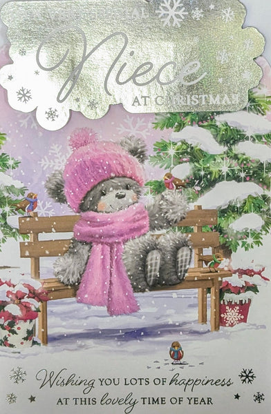 Niece Christmas - Cute Bear On Bench