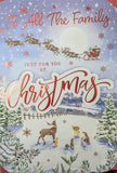 To All The Family Christmas - Large Traditional Deer