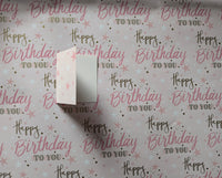 Female Wrapping Paper - Stars Happy Birthday