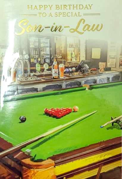 Son In Law Birthday - Snooker