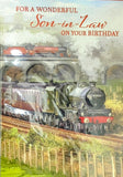 Son In Law Birthday - Traditional Train & Bridge