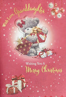Granddaughter Christmas - Large Cute Bear With Gifts