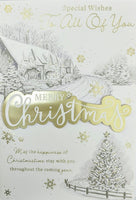 To All Of You Christmas - Large Traditional Snowy Scene