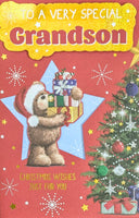 Grandson Christmas - Cute Star & Tree