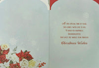 Granddaughter Christmas - Cute Bear On Flowers