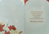 Granddaughter Christmas - Cute Bear On Flowers