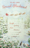 Husband Christmas - Large 8 Page Traditional Scene