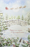 Son & Daughter In Law Christmas - Large 8 Page Traditional Scene