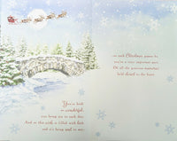 Son & Daughter In Law Christmas - Large 8 Page Traditional Scene