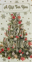 Open Christmas Money Wallet Traditional Tree