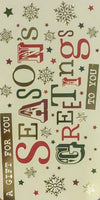 Open Christmas Money Wallet - Season Greetings