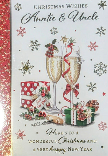 Auntie & Uncle Christmas - Traditional Champagne